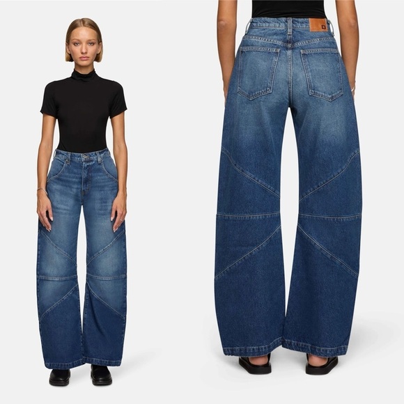 EB Denim Frederic Barrel Jeans Wide-Leg High-Rise Blue Dream 29 EUC - Picture 10 of 10